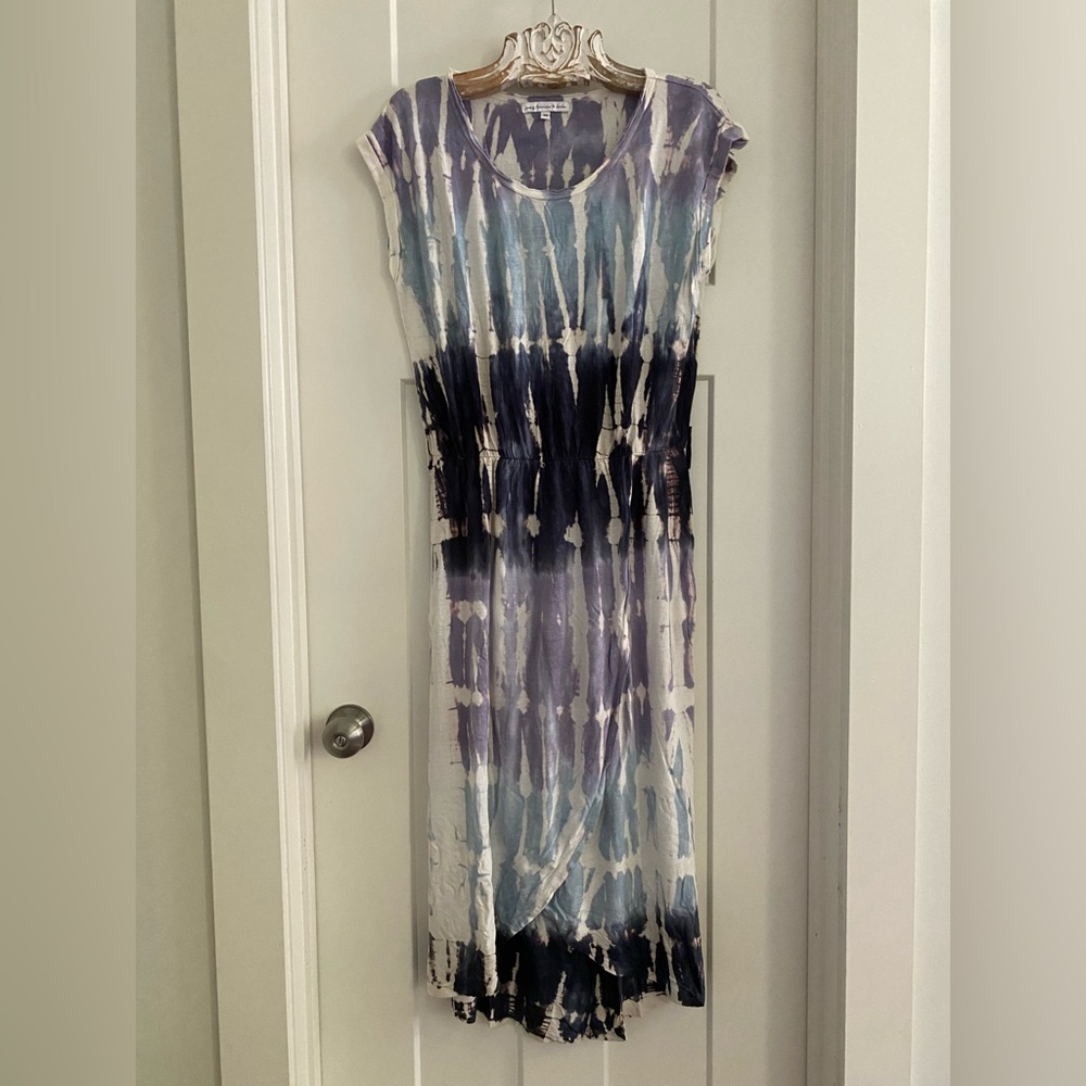 Young Fabulous & Broke Tie-Dye Maxi Dress in Blue and Purple